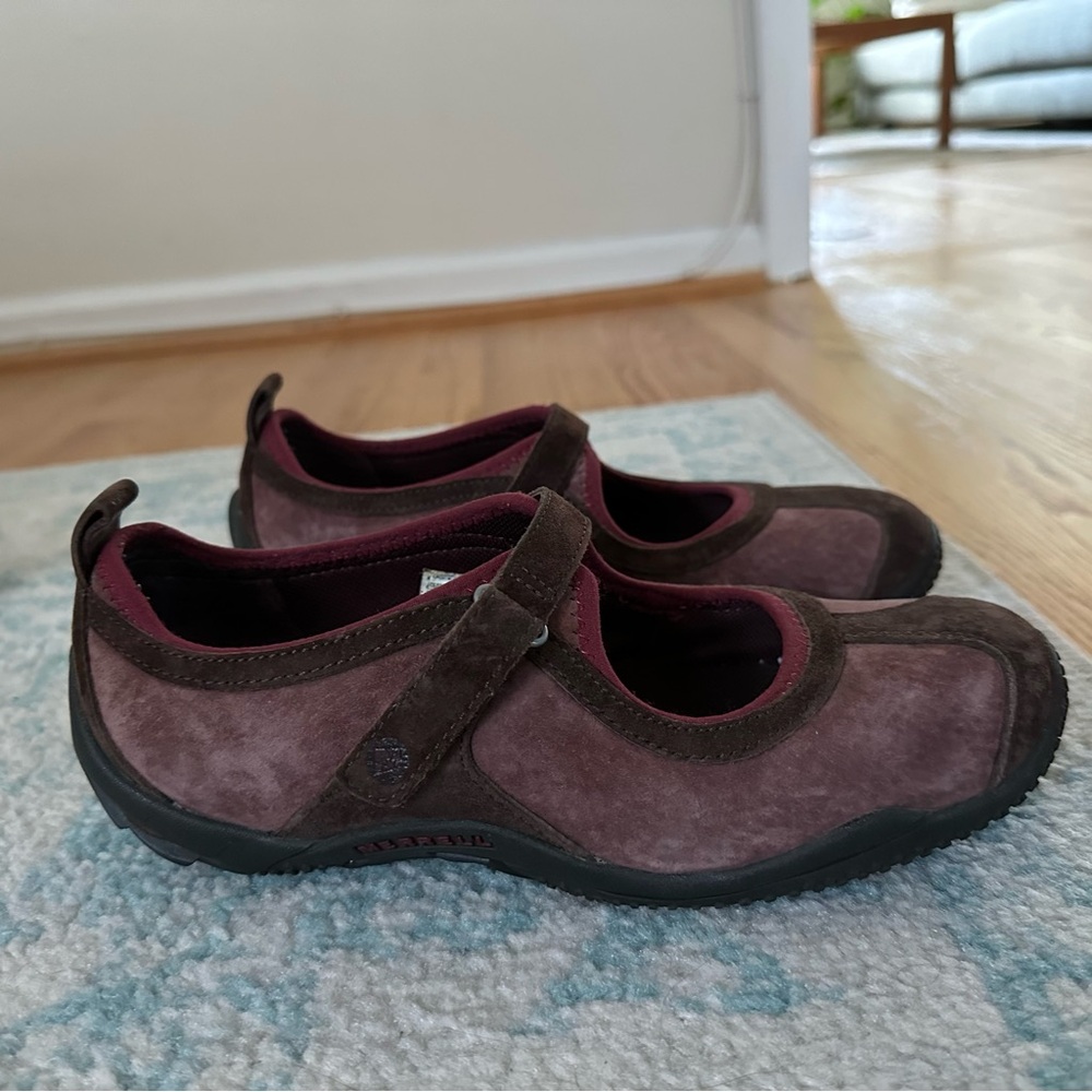 Merrell Pink and Brown Mary Jane’s